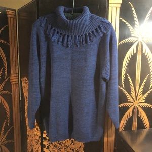 Blue Cowl Necked Sweater- Size M
